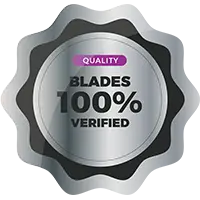 Quality - 100% verified blades